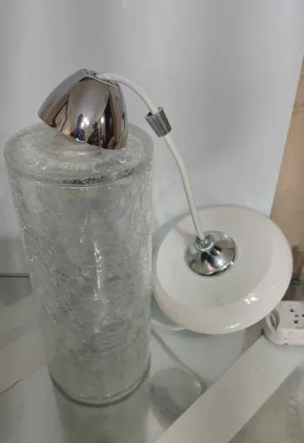 Lustre em vidro 1 lamapada 