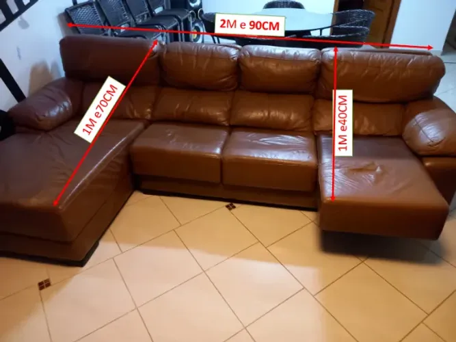 Sofa em Couro de Bufalo