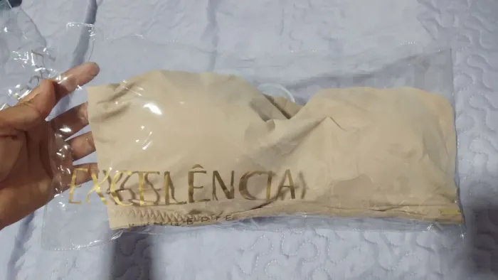 Sutiã Top com bojo bege - Excelência G