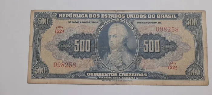 500 Cruzeiros 1943 Autografada