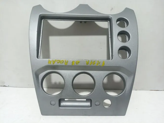 Moldura Painel Central Som Ar Condicionado Ford Fiesta Zetec Rocam 06 07 08 09 10 11 12 13