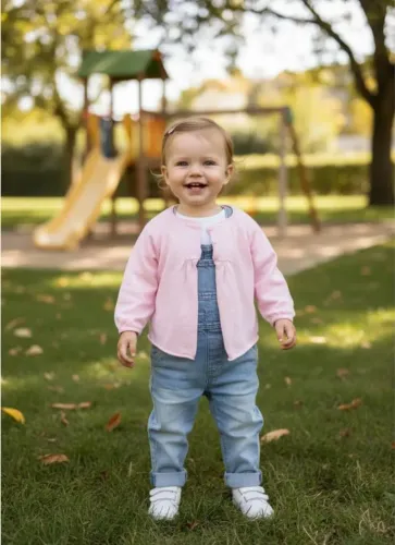 Casaquinho Zara De Tricô Rosa Com Pregas