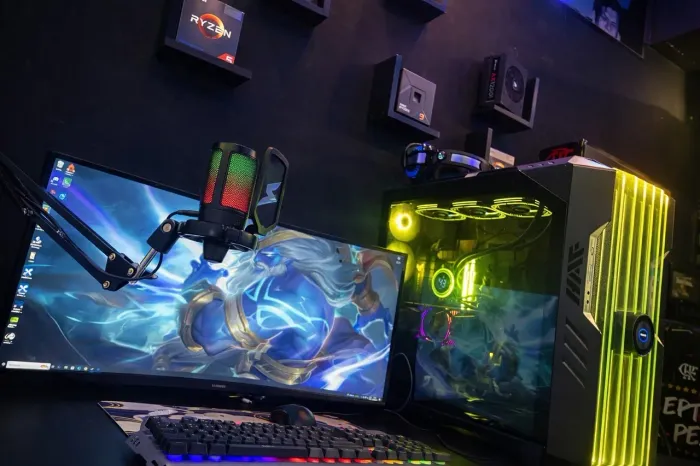 Computador Completo High-End para Trabalho, Stream e Jogos - 128gb RAM + Ultrawide