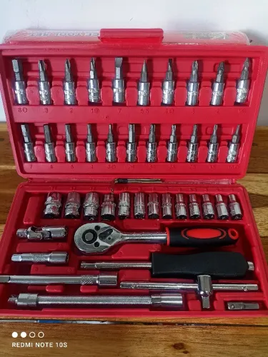 Kit ferramentas 46 peças com chave soquete / PROMOÇÃO IMPERDÍVEL 