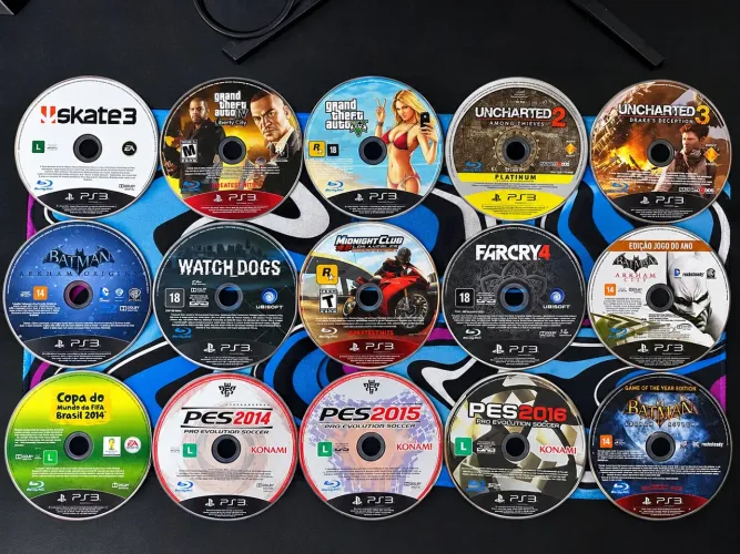 Lote com 41 Jogos Originais de PS3 - Os Melhores da Geração
