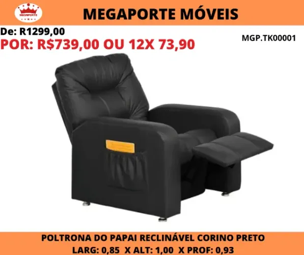 POLTRONA DO PAPAI RECLINÁVEL