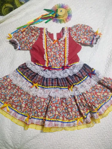 Vestido de quadrilha 9 aos 11 anos