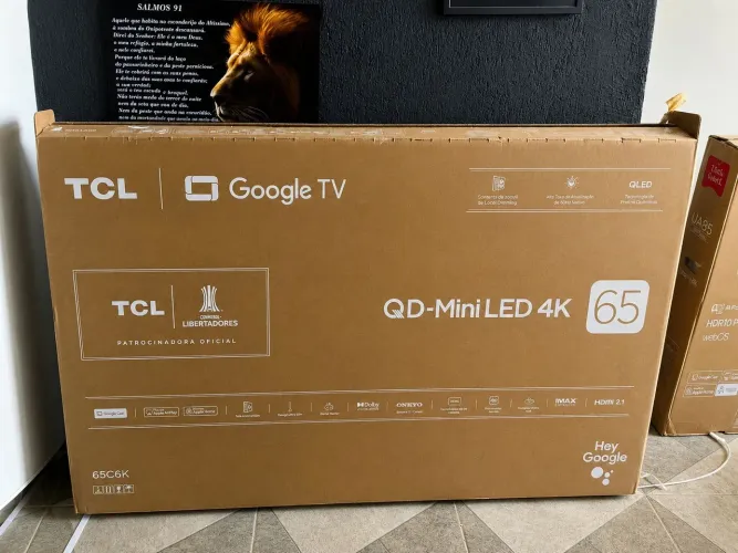 Smart tv 65 polegadas miniled 144hz lacrada 
