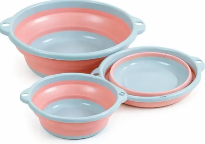 Kit 3 Bacias Dobráveis Silicone (NOVAS)