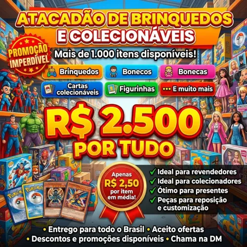 Vendo minha coleção completa de brinquedos 