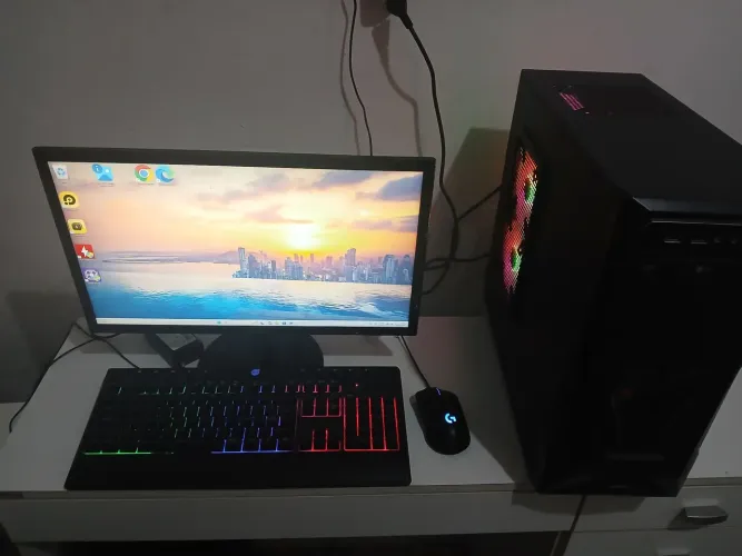 PC Gamer completo Ryzen 5500 RX550 16GB DDR4