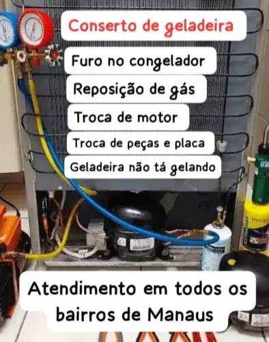 Conserto de geladeiras a domicílio