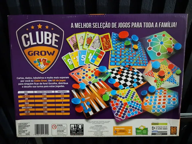 jogos de tabuleiro grow clube grow, excelente estado de conservação