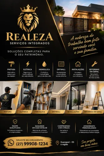 PINTURA | ELÉTRICA | HIDRÁULICA | DRYWALL | INSTALAÇÕES | REFORMAS EM GERAL