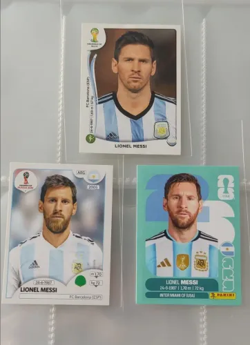 Lote figurinhas Lionel Messi Panini