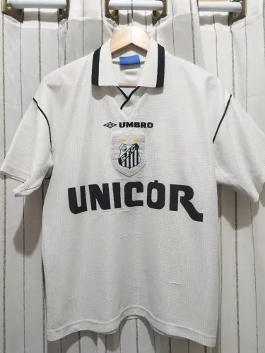 CAMISA SANTOS F.C. - UNIFORME 1 - TEMPORADA 1998 - UNICOR - VIOLA - RELÍQUIA