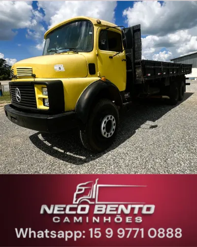 MB 2013 ANO 1980 MOTOR OM 366 TURBINADO DIREÇÃO HIDRÁULICA CARROCERIA FREIO A AR