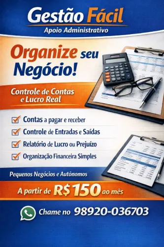 ? ? Organização Financeira para Pequenos Negócios | Apoio Administrativo