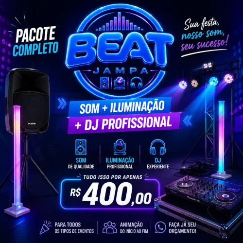 Som + Iluminação + DJ 