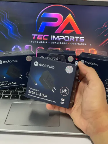 Carregador turbo 125w carregamento até 12x mais rápido
