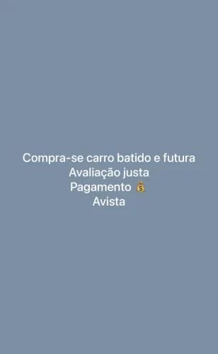 Compra-se carro batido ou futura
