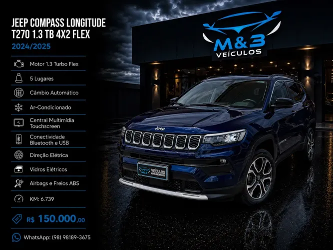 Jeep Compass Long. T270 1.3 TB 4X2 Flex AUT 2025