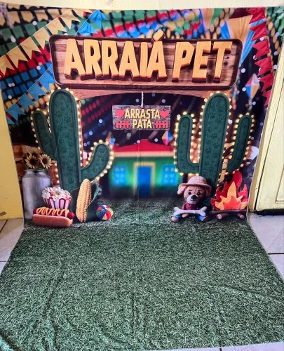 Painel fotográfico Pet Shop 