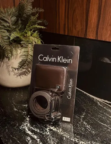 Kit Masculino Carteira E Cinto Calvin Klein 