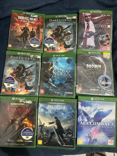 Jogos de Xbox one alguns lacrados
