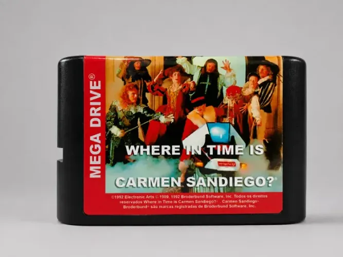Fita Where in Time is Carmen Sandiego? Original Mega Drive