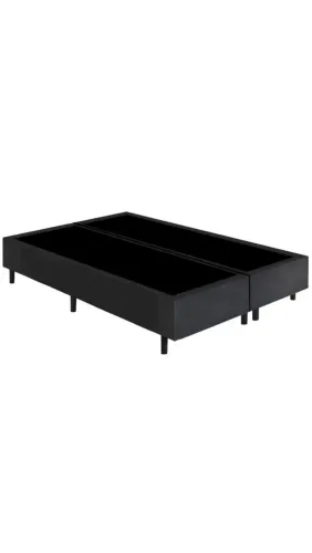 Base Box Quenn tecido preto