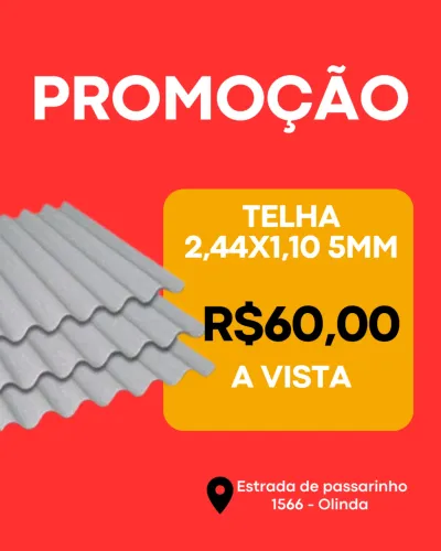 TELHA GROSSA 2,44x1,10 5mm MULTILIT