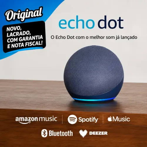 Alexa Echo dot 5 ultima geração lacrado com nota fiscal novo