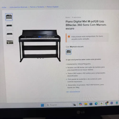 Piano digital Mxt M-pd128 USB - NOVO