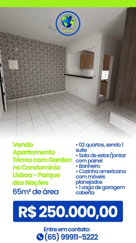 Vendo Apartamento Térreo com Garden no Condomínio Lisboa - Parque das Nações