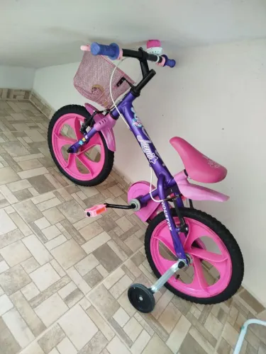 Bicicleta infantil aro 16 rosa