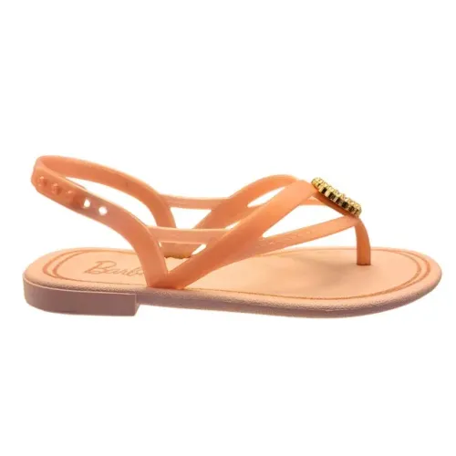 Sandália Rasteirinha Infantil Meninas Barbie Grendene Kids Rosa 23308BQ256