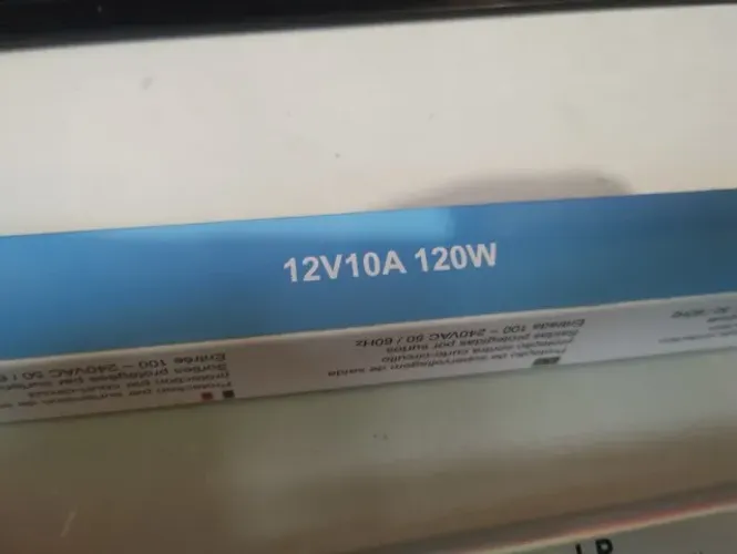Fonte 12V 10A bivolt slim