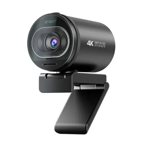 Webcam EMEET S600 4K ,1080P 60FPS Streaming Autofoco,com microfones e capa de privacidade
