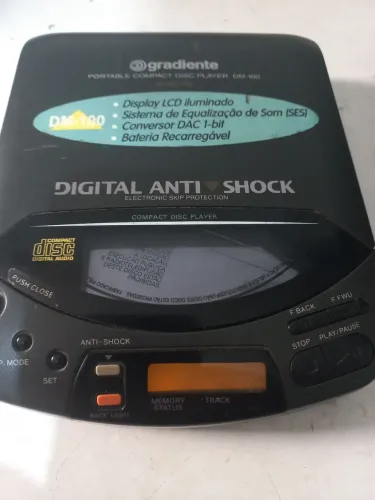 Discman antigo Gradiente DM100 para arrumar 