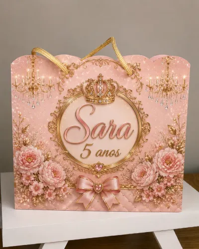 Kit 30 Sacolinha personalizada, para aniversário mudo o nome! Tamanho 14 cm de altura