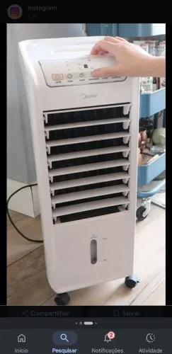 Climatizador Midea com controle