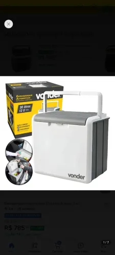 Geladeira automotiva vonder 30litros