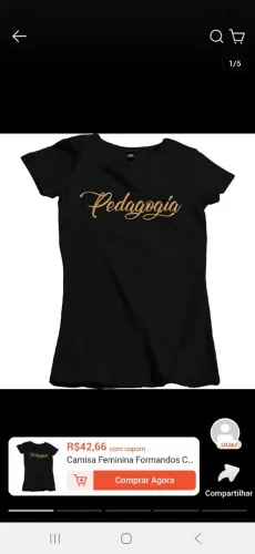 Camisa pedagogia
