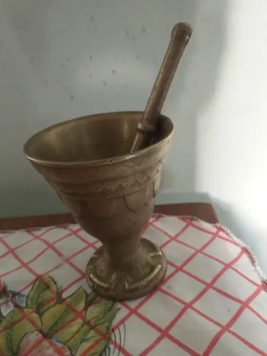 Pilão Em Bronze.
