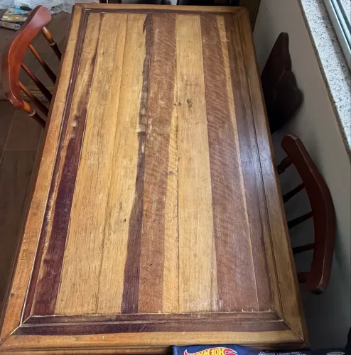 Mesa madeira de demolição 130x78 Altura 80