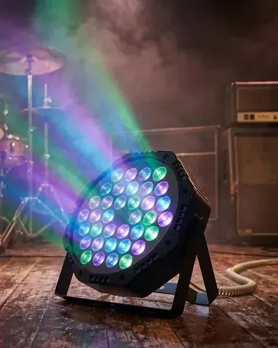 Canhão de Led 18 RGB Função Strobo Branco câmera Lenta Boate Festa Show Com controle