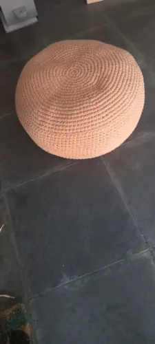 Puff em tricô