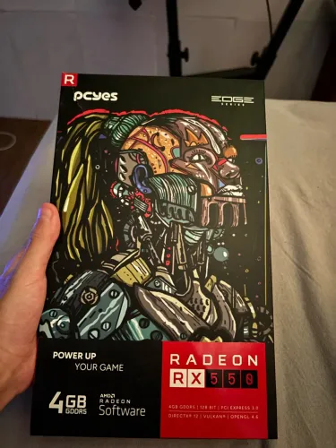 Placa de Vídeo PCYES AMD Radeon RX 550 4GB GDDR5 128-Bit