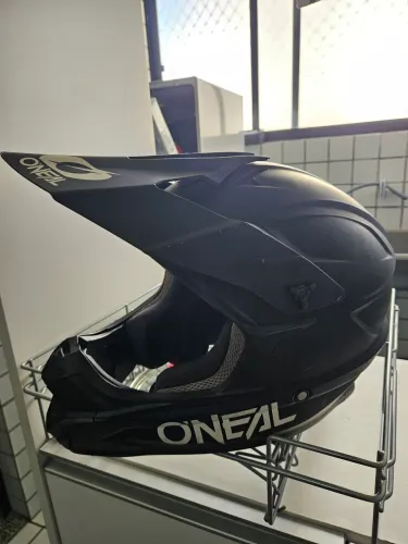 Capacete Motocross O'Neal Black Matte - Robusto e Conservado